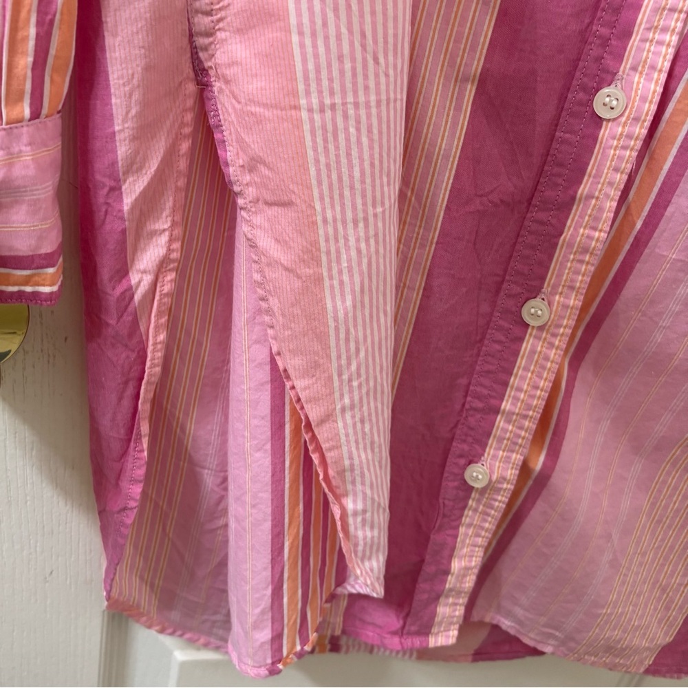 GAP Pink Striped Button-Down Shirt - Picture 9 of 16
